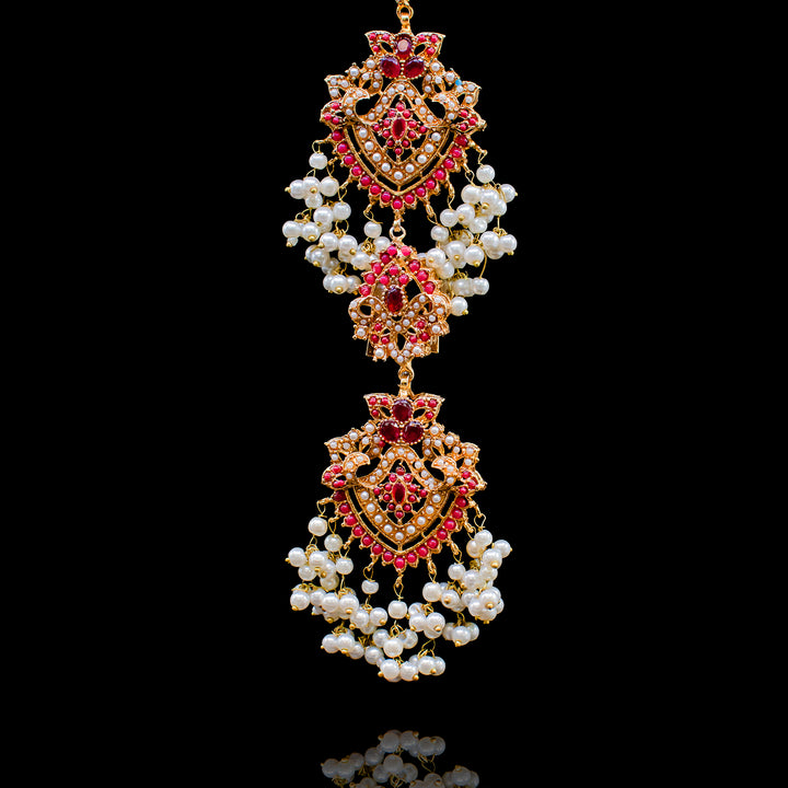 Sana Braid Pin - Ruby