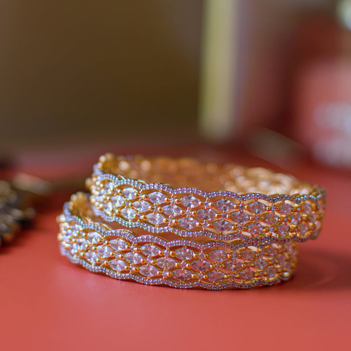 Maliha Bangles - Available in 2 Plating Options