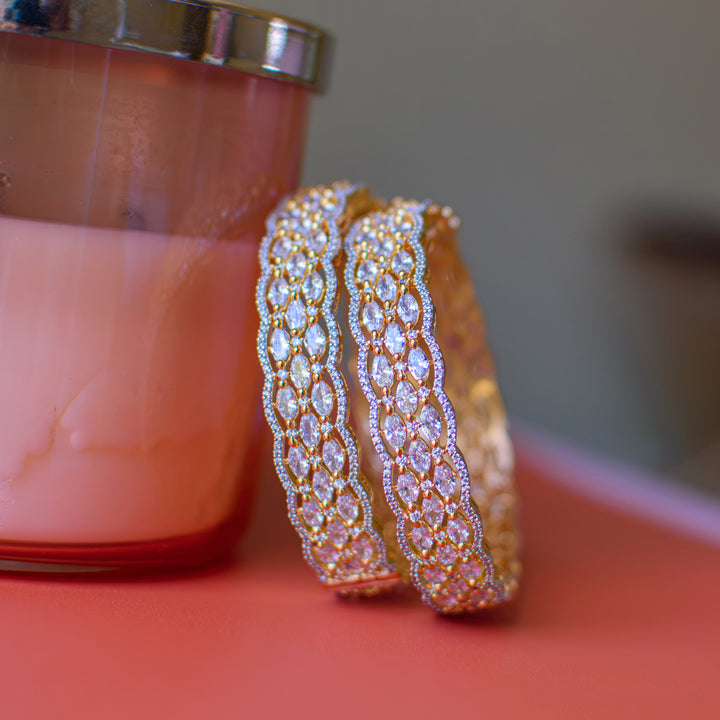 Maliha Bangles - Available in 2 Plating Options
