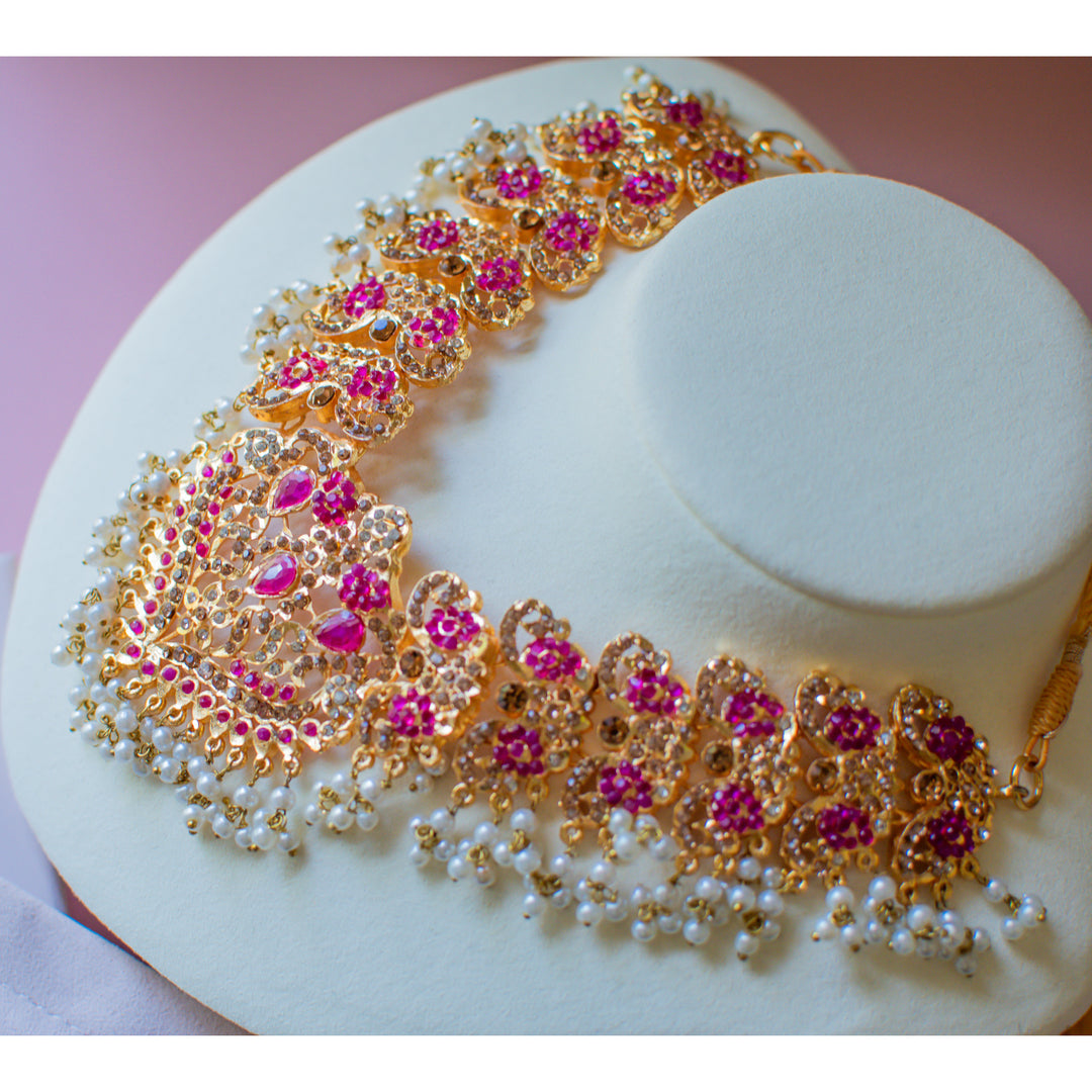 Alzena Necklace Set - Ruby