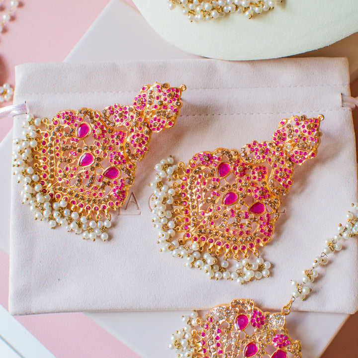 Alzena Necklace Set - Ruby