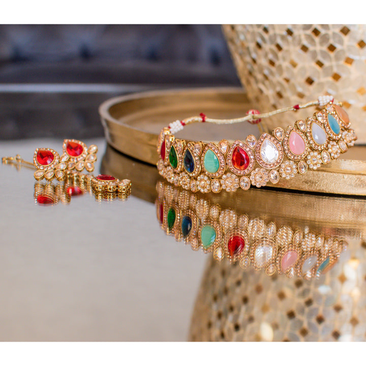 Waniya Choker Set - Multi