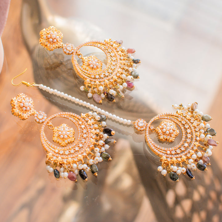 Insiya Earrings & Teekah Set