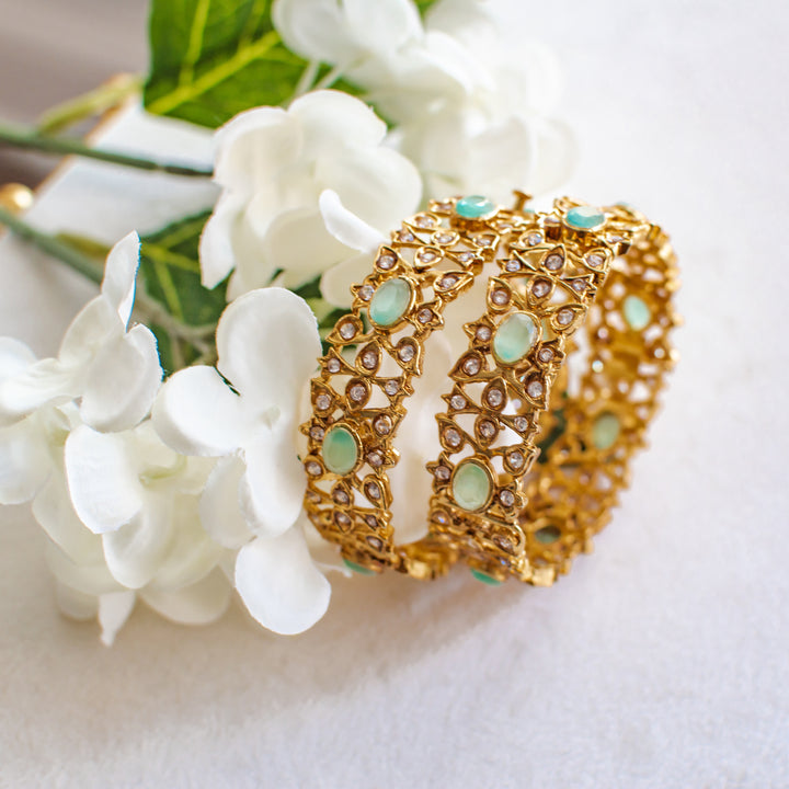 Zayan Bangles - Mint Green