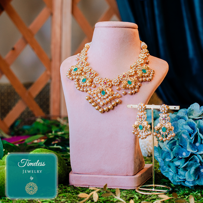 Custom Order - Sonakshi Set With Teekah & Jhoomar