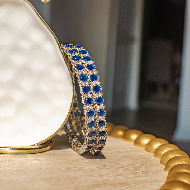 Fareeba Bangles - Silver Plated