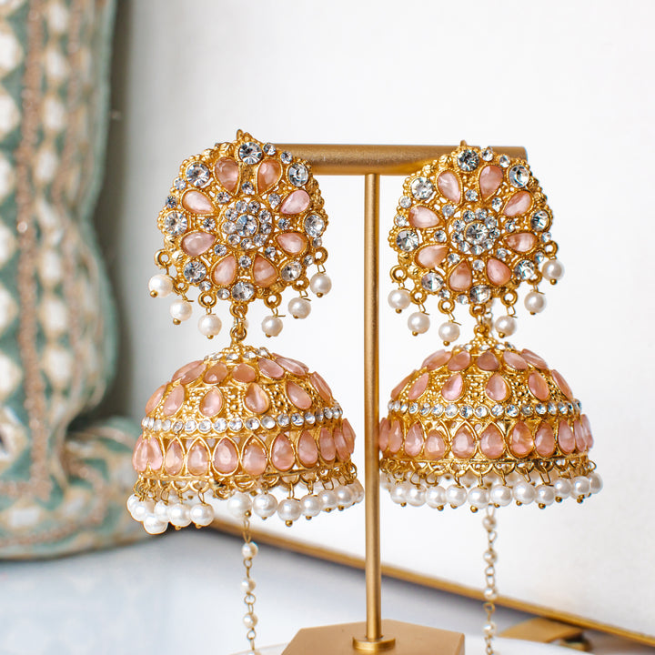Evah Earrings Pink - Available in 2 Plating Options