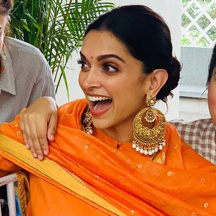 Deepika's Wedding Puja Look