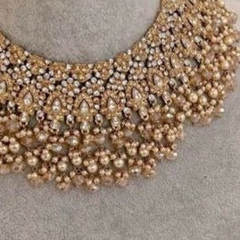 Custom Order - Zimel Set W/ Golden Pearls