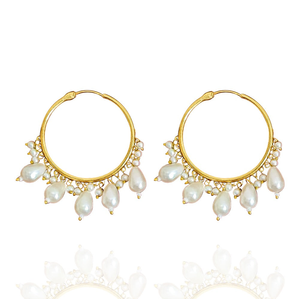 Fina Earrings - Pearl