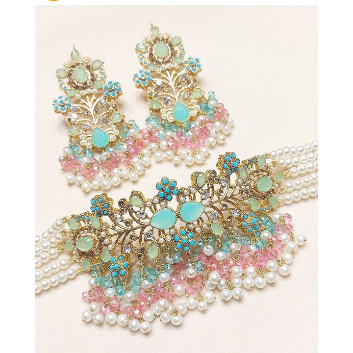 Ishmal Set - Mint & Pink