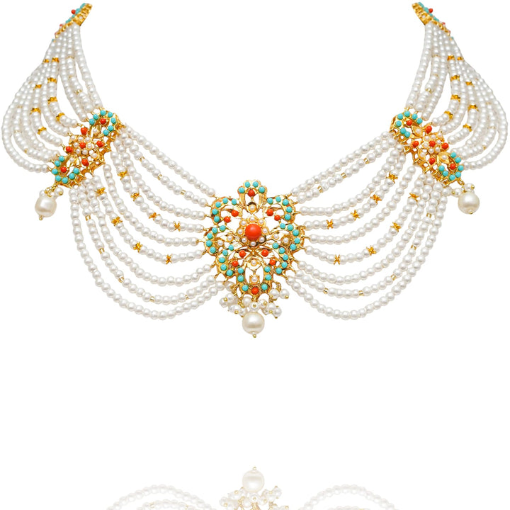 Custom Order - Eliah Set - Orange & Feroza