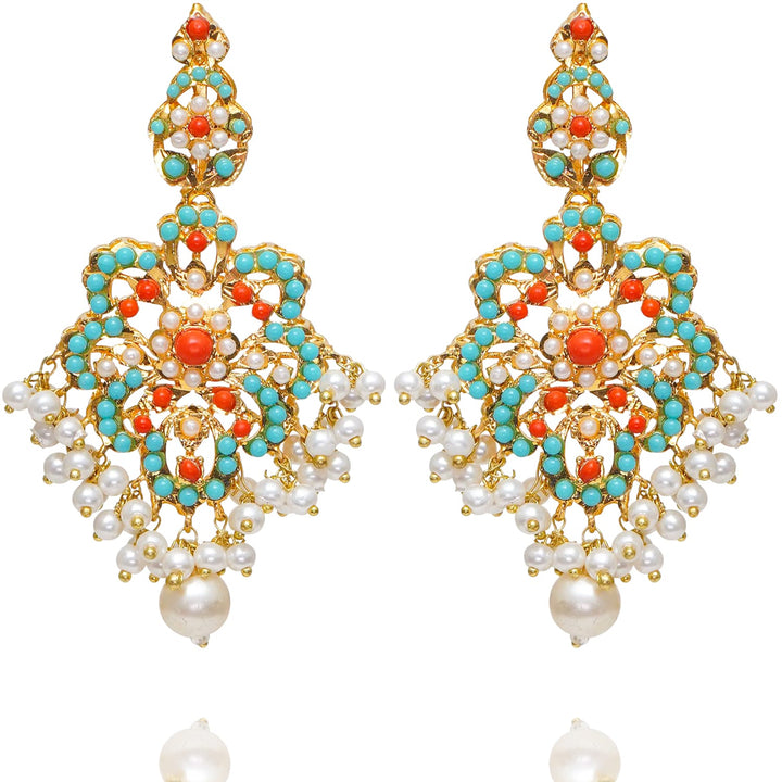 Custom Order - Eliah Set - Orange & Feroza