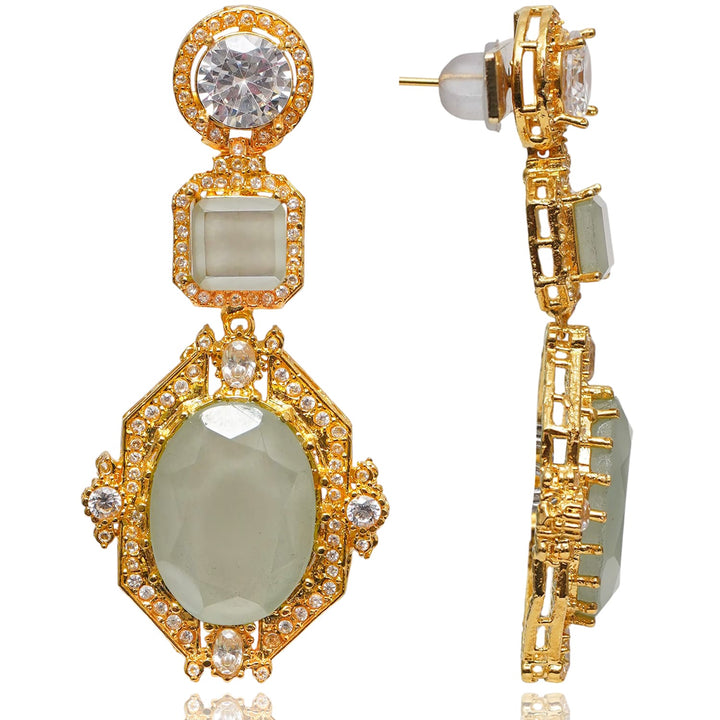 Clara Earrings - Mint