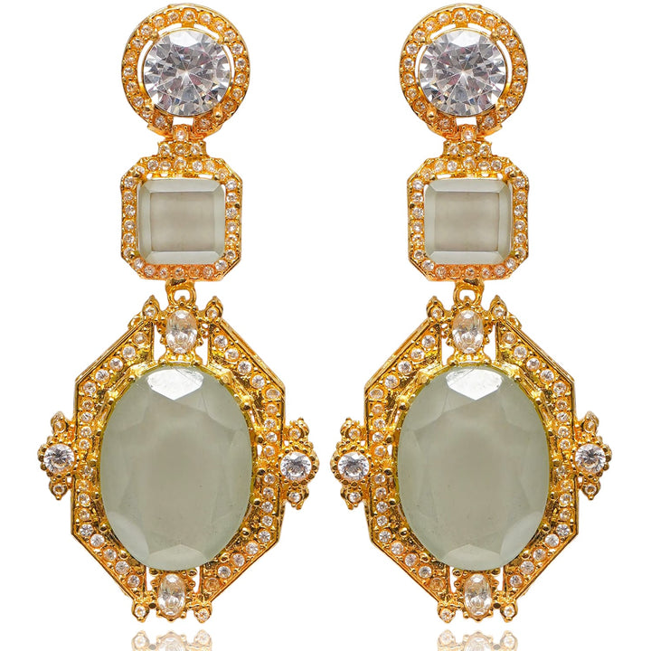 Clara Earrings - Mint