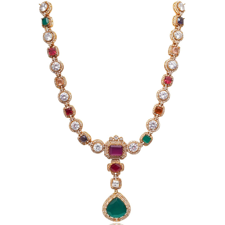 Ayesha Set - Ruby & Emerald