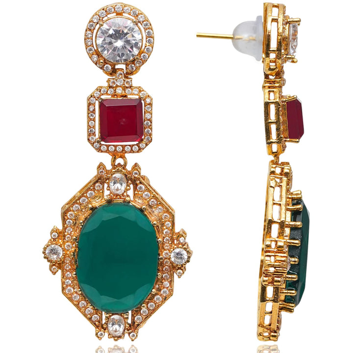 Ayesha Set - Ruby & Emerald