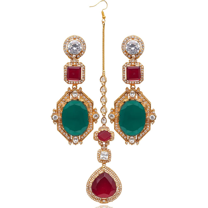 Ayesha Set - Ruby & Emerald