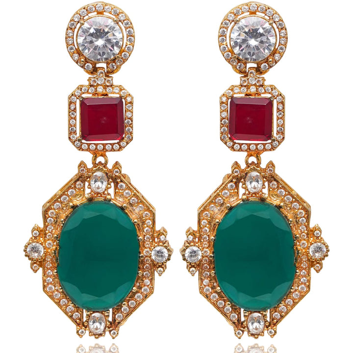 Ayesha Set - Ruby & Emerald