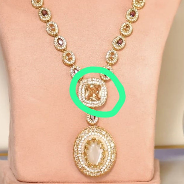 Custom Order - Amila Teekah W/ Champagne Stone