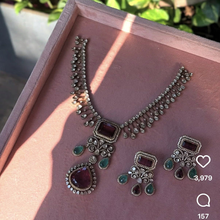 Custom Order - Kanika Set W/ Antique Gold Plating