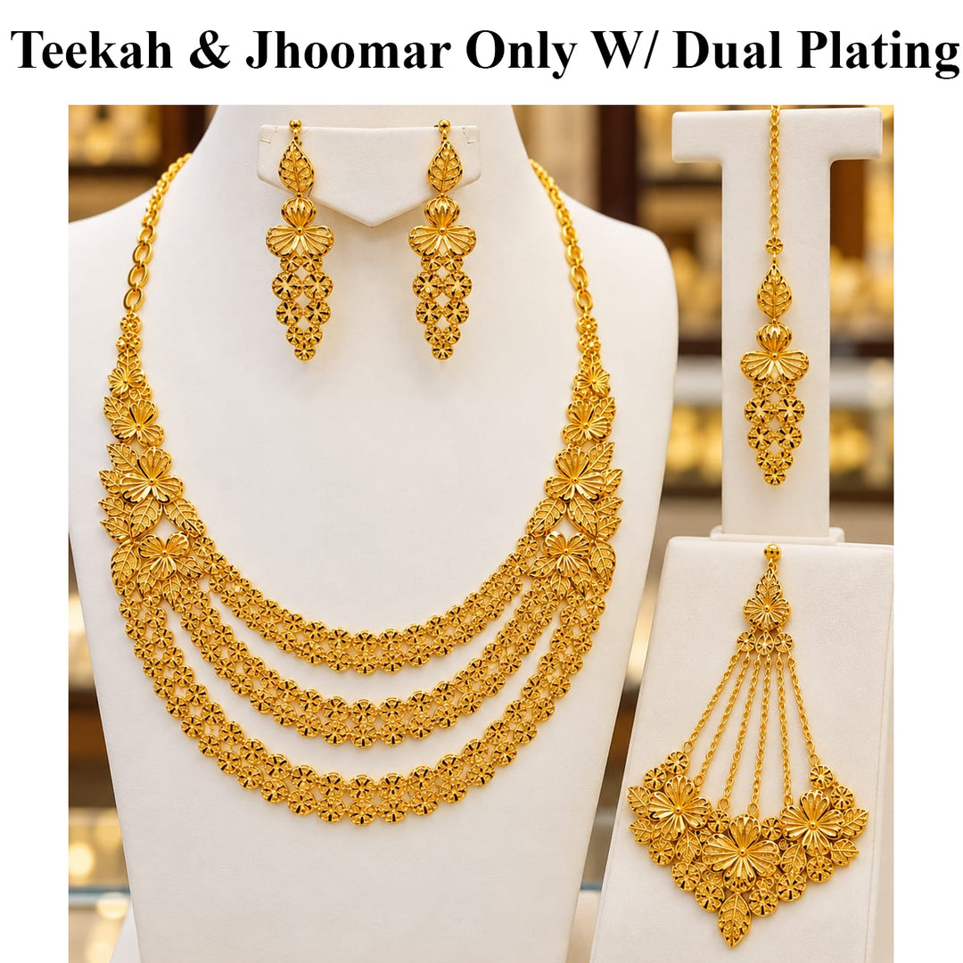 Custom Order - Ahyana Teekah & Jhoomar Only W/ Dual Plating