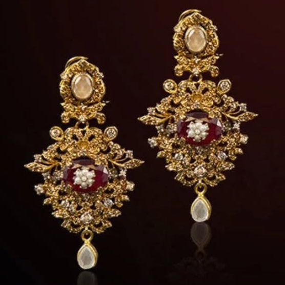 Custom Order - Gulrukh Set W/ Teekah, Jhoomar & Nose Ring