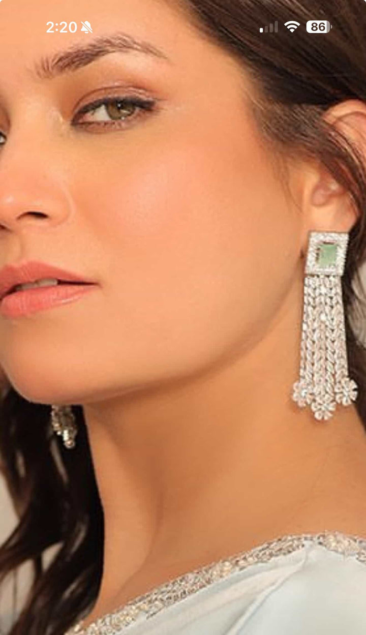 Custom Order - Bella Earrings Mint Green