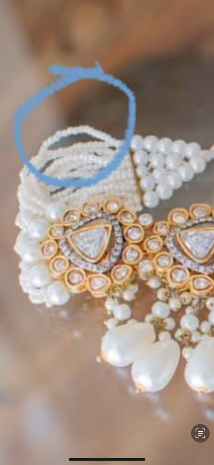 Custom Order- Ishmal Set W/Small Pearl