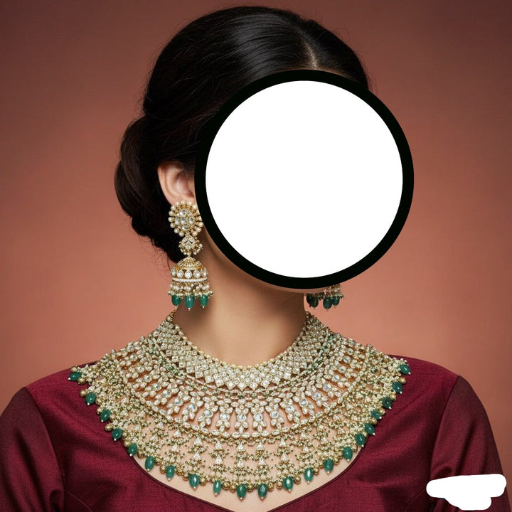 Custom Order - Padma Set W/ Red Beads