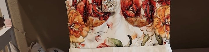 Abeera Set - Red & Orange Primarily