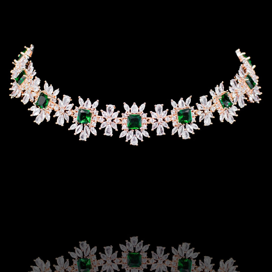 Veena Look - Emerald