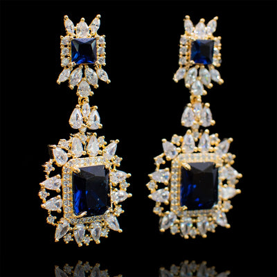 Veena Earrings Sapphire - Available in 3 Options