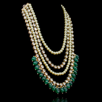 Custom Order Radha Mala - Emerald