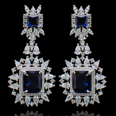 Veena Earrings Sapphire - Available in 3 Options