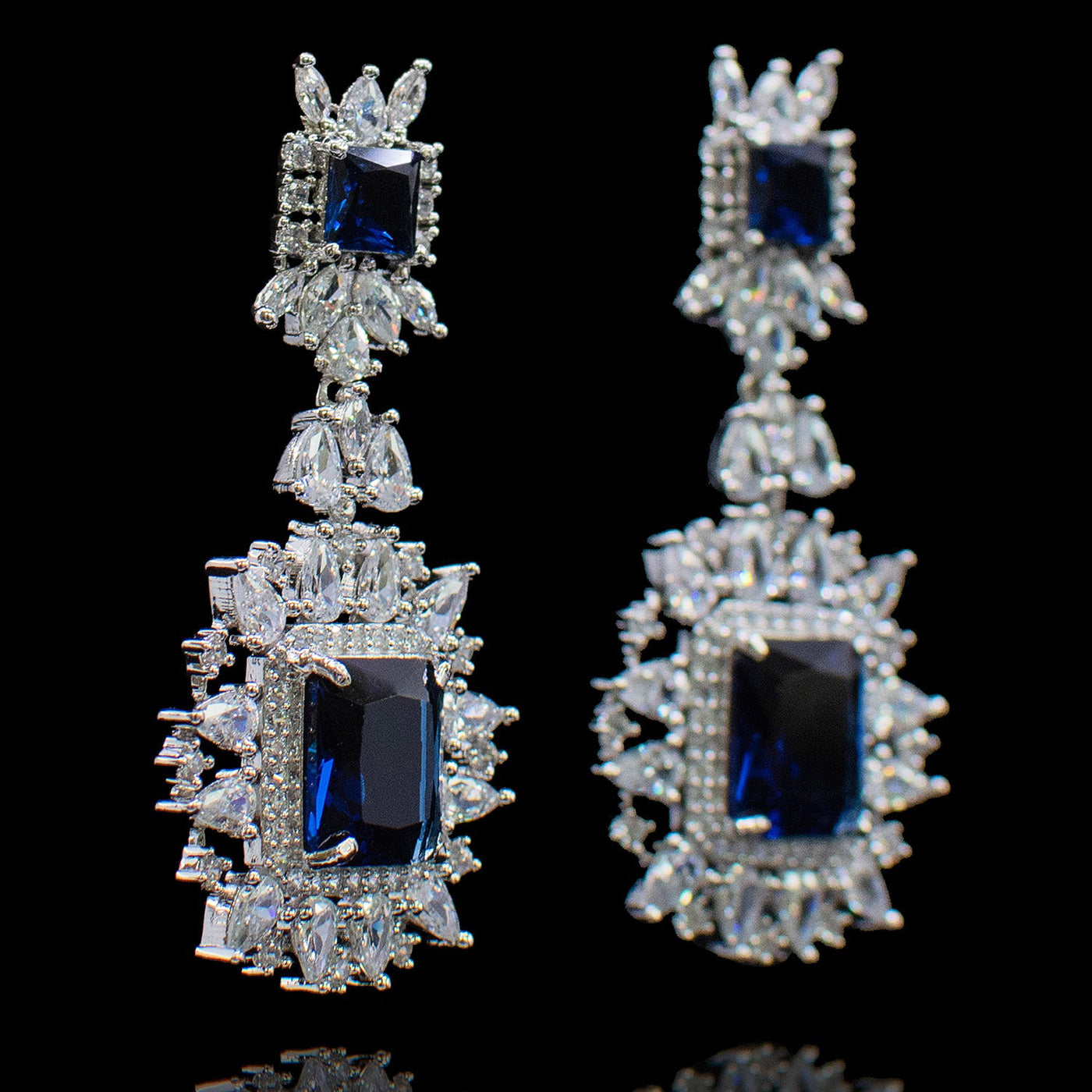 Veena Earrings Sapphire - Available in 3 Options