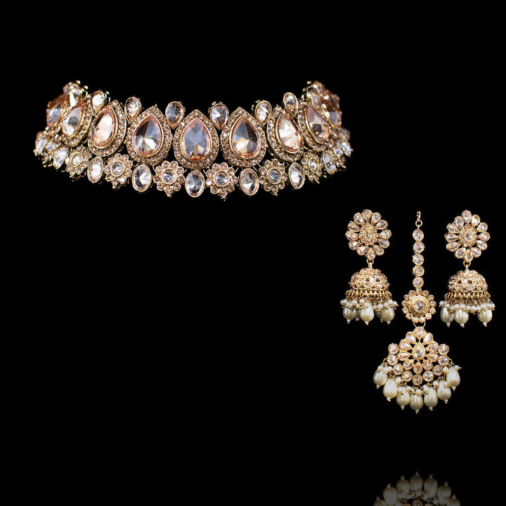 Zimel Choker Set With Teekah
