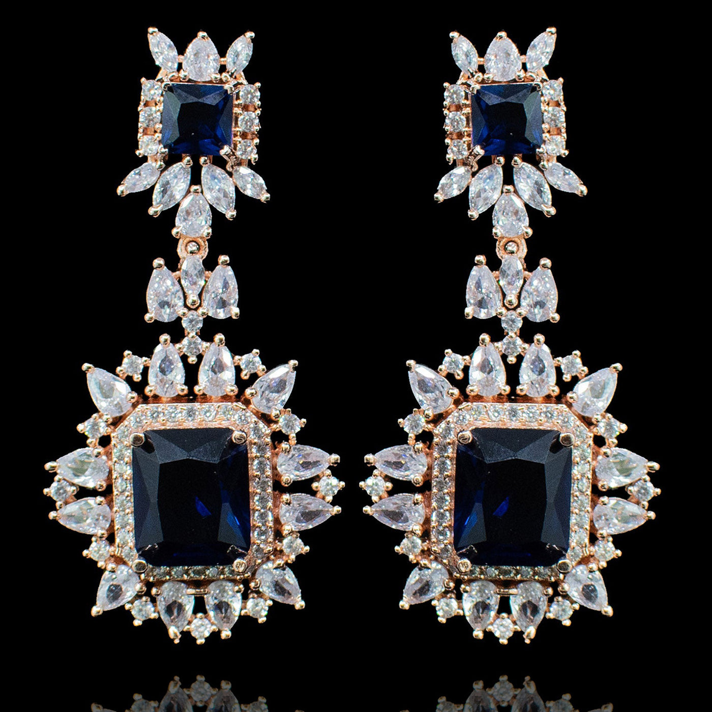 Veena Earrings Sapphire - Available in 3 Options