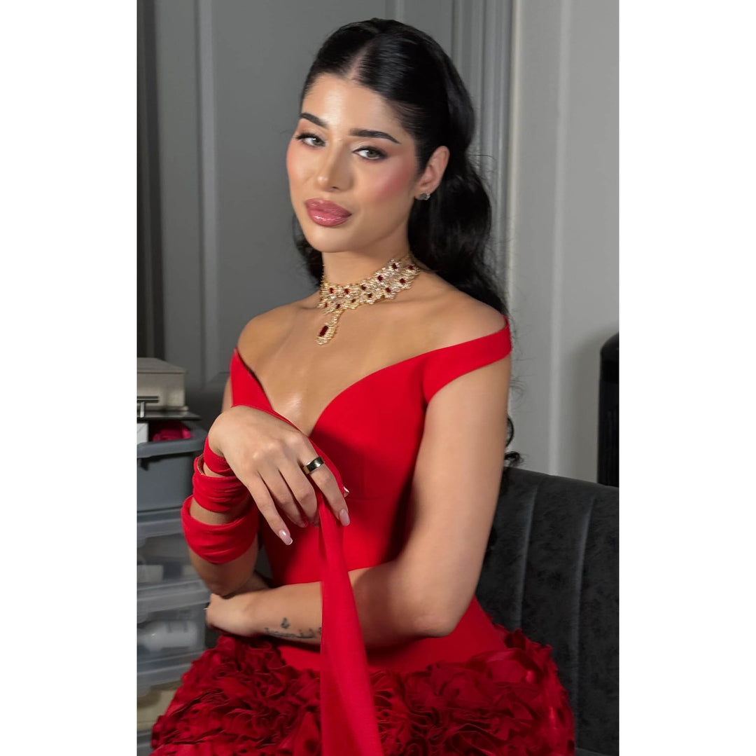 Hafeeza's Veena Look - Ruby