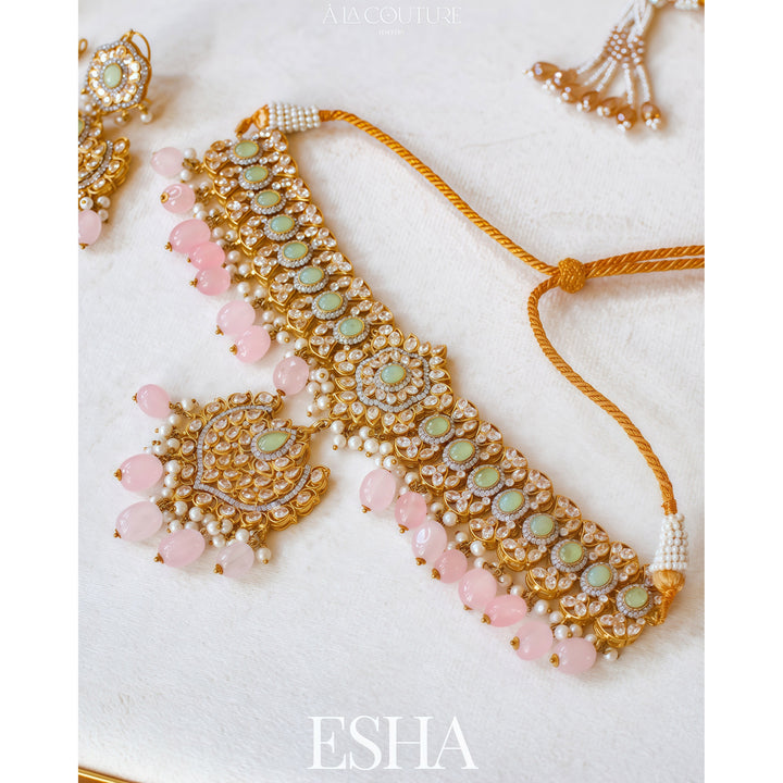 Custom Order - Esha Set Without Top Line of Pearls