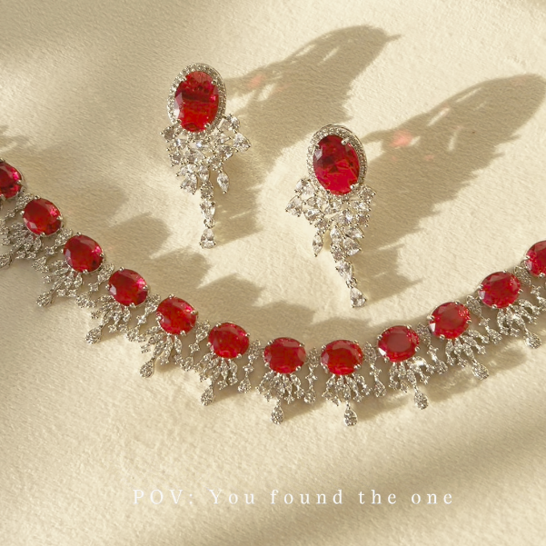 Vishali Set - Ruby