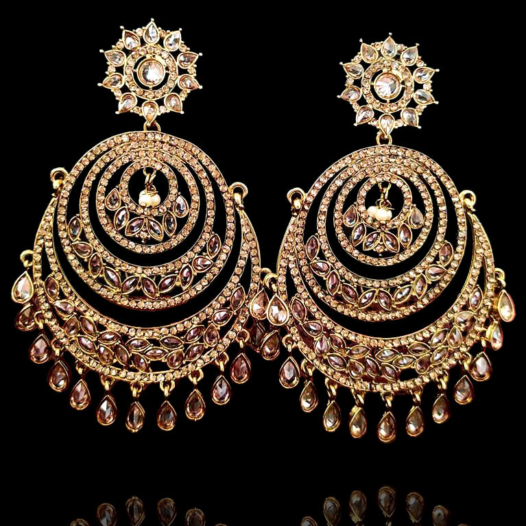 Nhoor Earrings - Antique Gold
