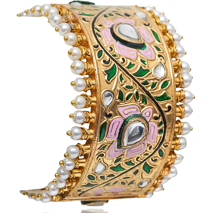 Brishna Bangles Pink & Green - Available in 3 Sizes