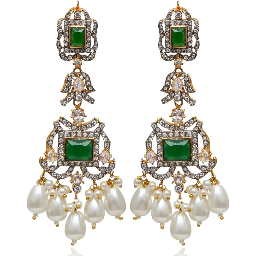 Yashfa Set Emerald With Teekah