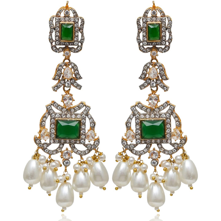 Yashfa Set Emerald With Teekah