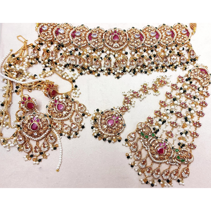 Zaresh Set Green Moti - Available in 2 Options