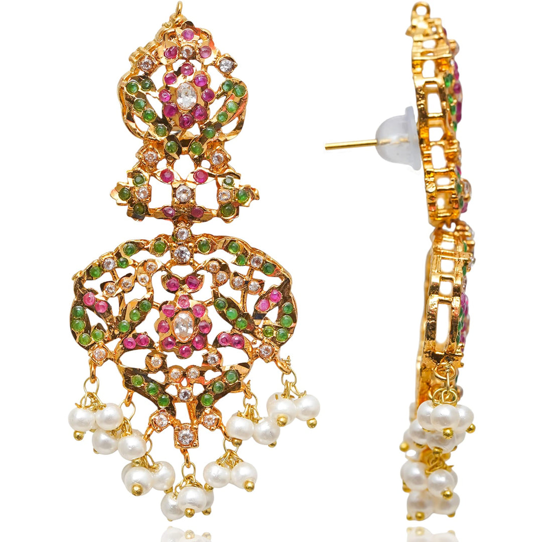 Divya Set - Ruby & Emerald