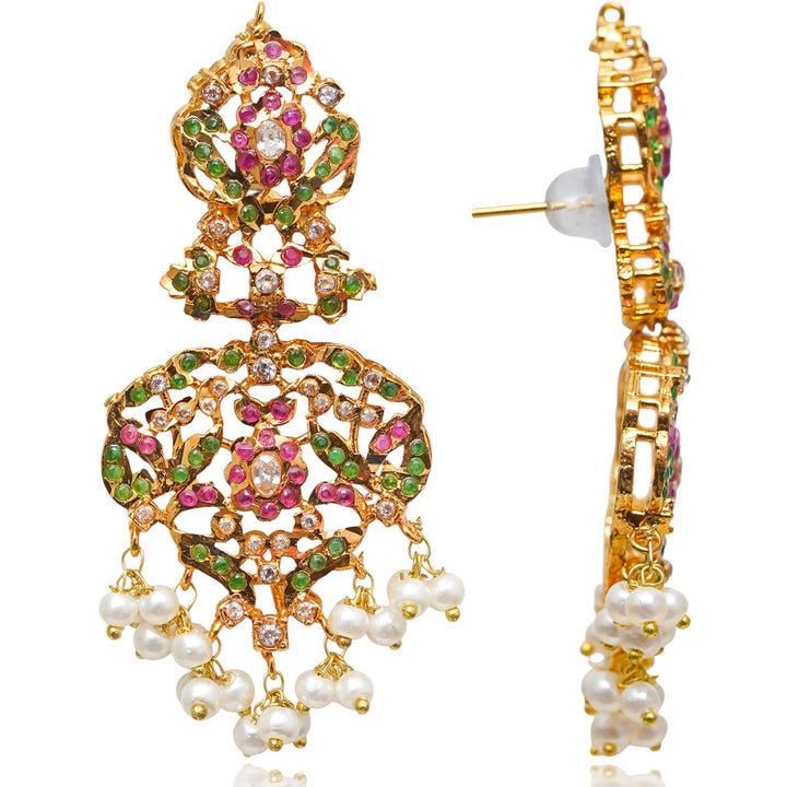 Divya Set - Ruby & Emerald