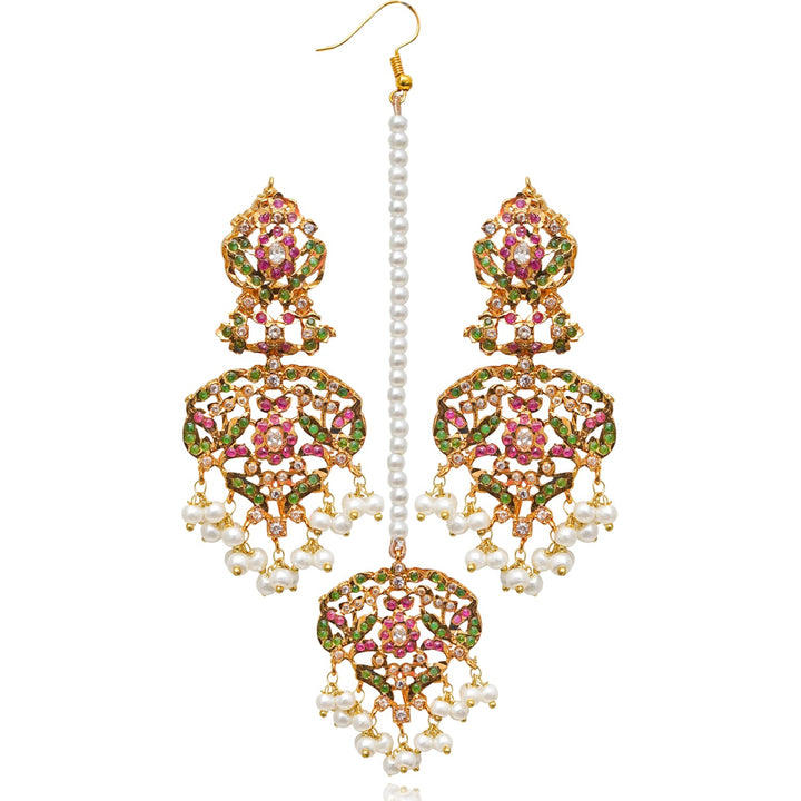 Divya Set - Ruby & Emerald