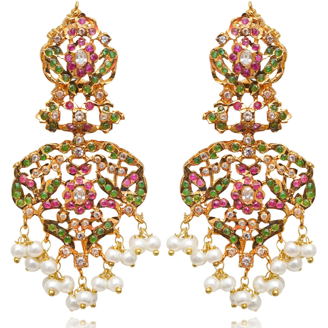 Divya Set - Ruby & Emerald